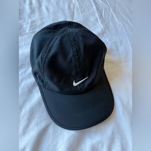 NWOT Nike Black with white swoosh cap